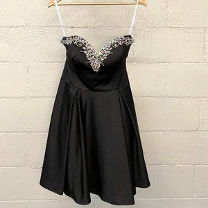 Dancing Queen Black Sequin Dress DQ-9492